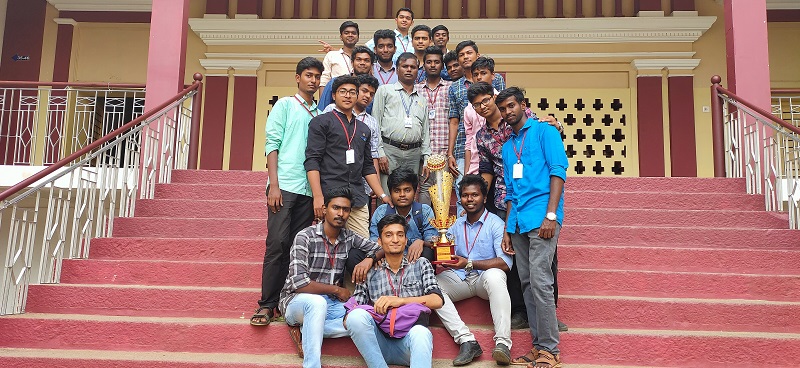 Dept. of BBA Students - won the overall winner prize in the National Level Management Meet - `Biz-Spark` 2K19`